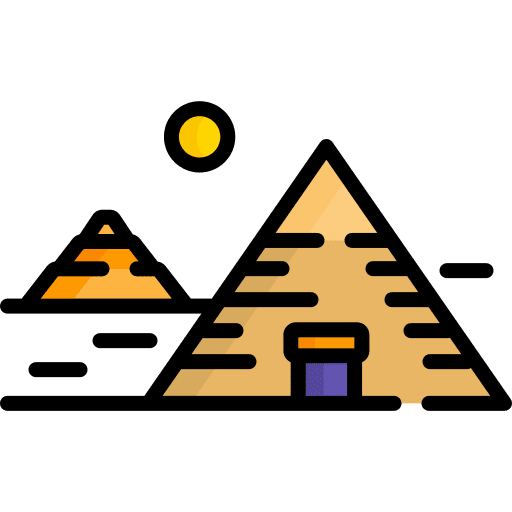 Pyramids architectonic pyramids architecture and city icon