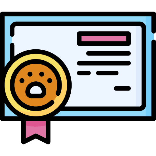 Pedigree pet certificate animals icon