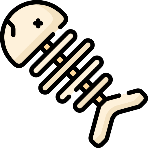 Fishbone cat bone food icon Fishbone cat bone food icon