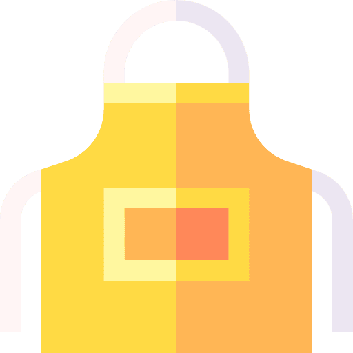Apron protective equipement fashion protection icon Apron protective equipement fashion protection icon