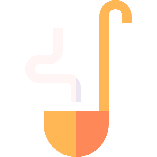Ladle soup kitchen utensils cooking icon Ladle soup kitchen utensils cooking icon