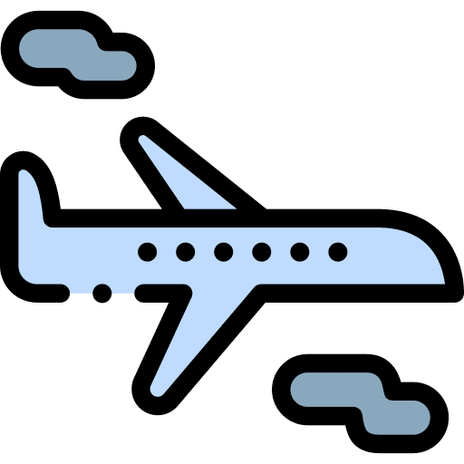 Airplane airport travel aeroplane icon