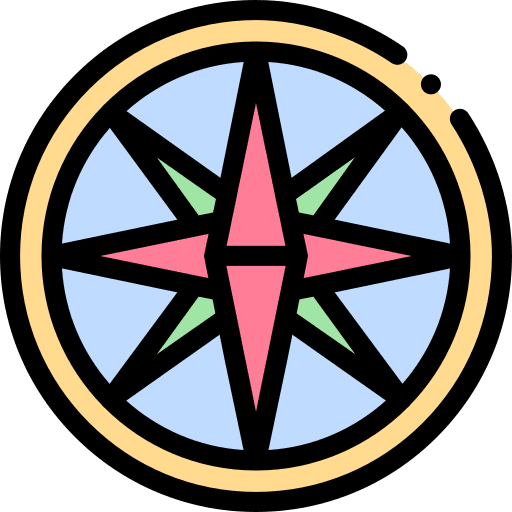 Compass directions maps and location wind rose icon Compass directions maps and location wind rose icon