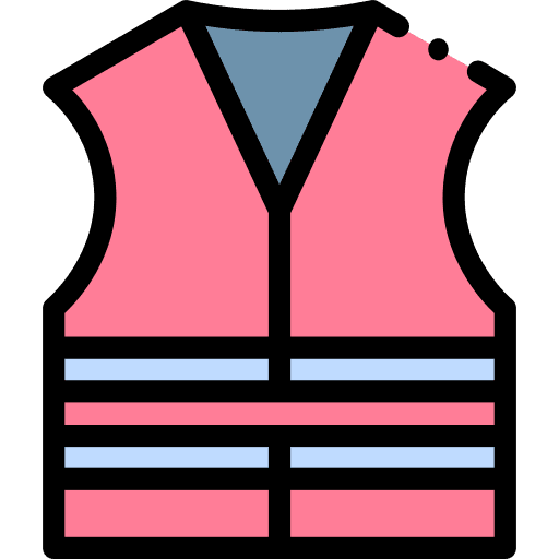 Life jacket lifesaver high visibility vest safety icon Life jacket lifesaver high visibility vest safety icon