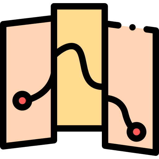 Map region position journey icon