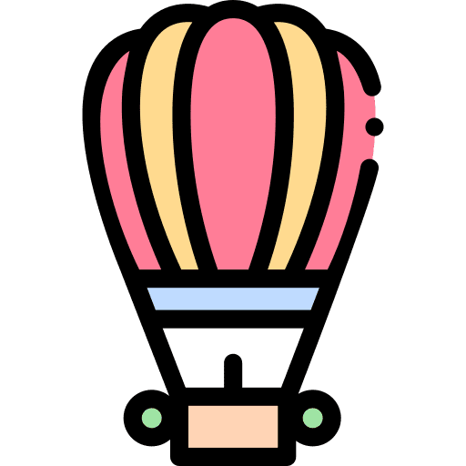 Hot air balloon transportation hot air balloon holidays icon Hot air balloon transportation hot air balloon holidays icon