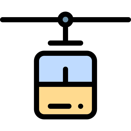 Cable car travelling travel vacation icon Cable car travelling travel vacation icon