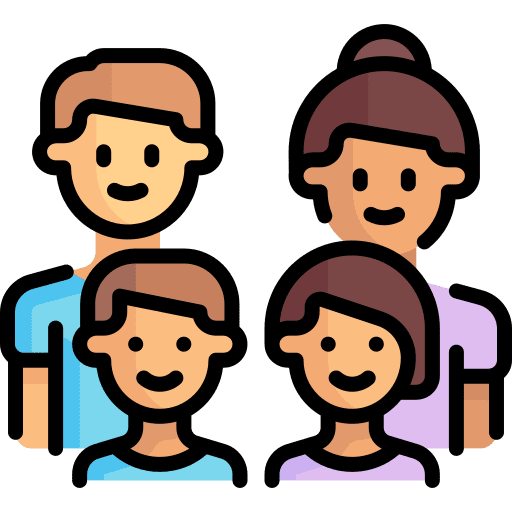 Family mother love couple icon