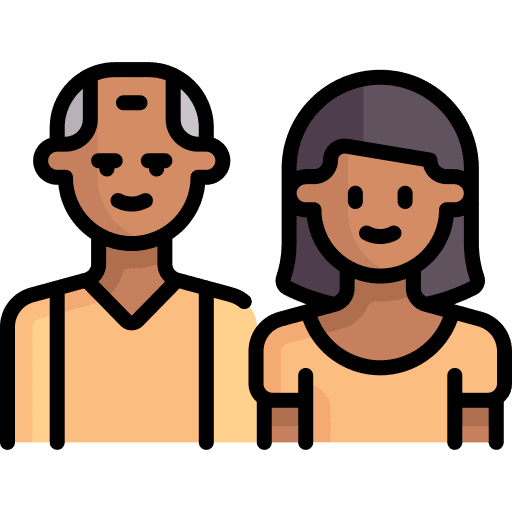 Family old people old man man and woman icon
