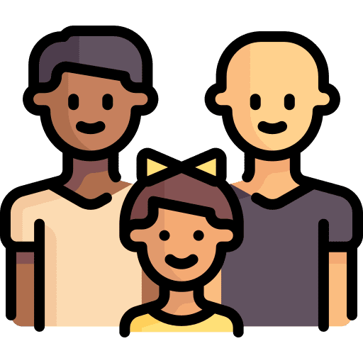 Family gay kid and baby son icon Family gay kid and baby son icon
