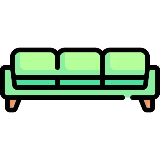 Sofa relax living room home furniture icon Sofa relax living room home furniture icon