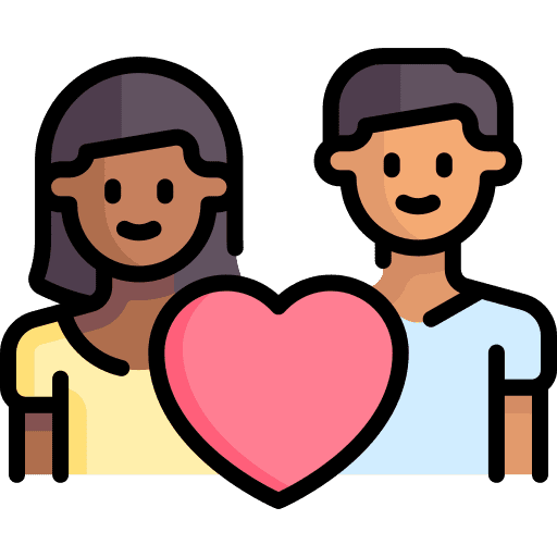 Couple caucasian female valentines day icon Couple caucasian female valentines day icon