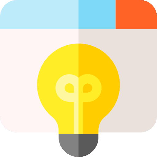 Idea browser lightbulb idea icon Idea browser lightbulb idea icon