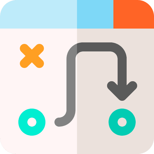 Strategic plan content strategy web design icon