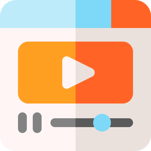 Video player entertainment interface movie icon Video player entertainment interface movie icon