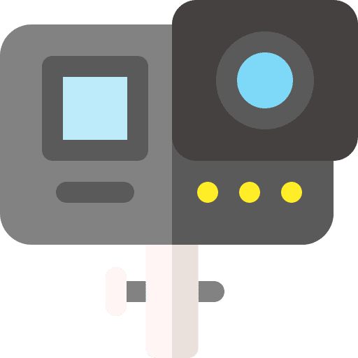 Action camera gadget record electronics icon Action camera gadget record electronics icon
