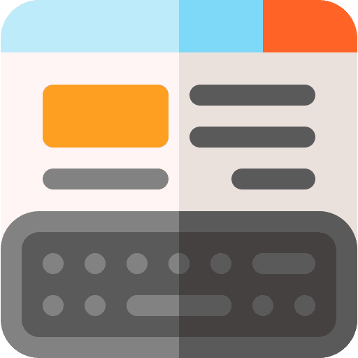Content management keyboard web design content design icon Content management keyboard web design content design icon