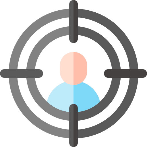Target audience market research marketing target icon Target audience market research marketing target icon