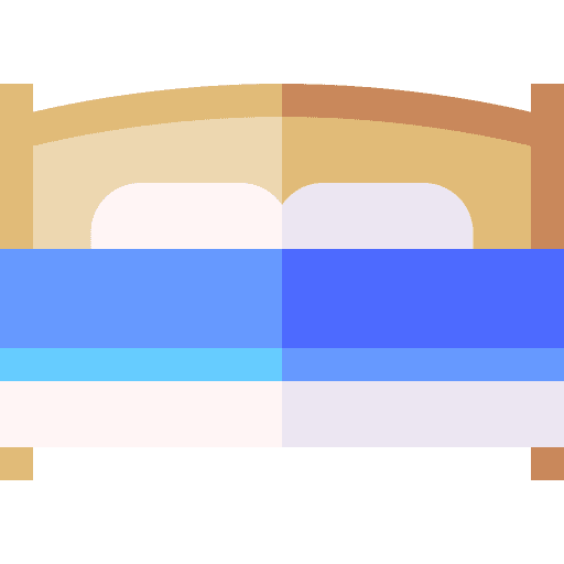 Bed bedroom buildings rest icon