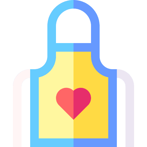 Apron protection food kitchen icon Apron protection food kitchen icon
