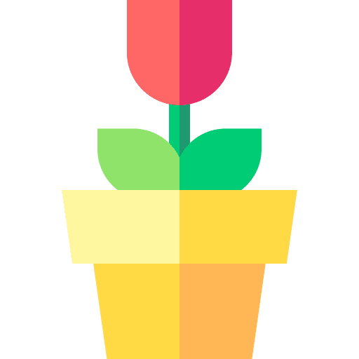 Flower botanical flower pot spring icon Flower botanical flower pot spring icon