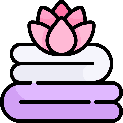 Towel flower garden botanical icon