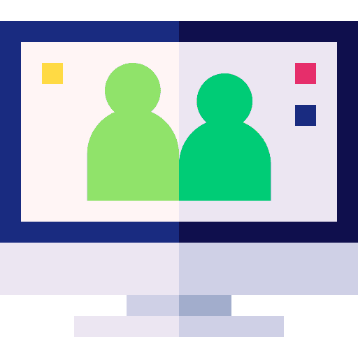 Videocall dad mom screen icon Videocall dad mom screen icon