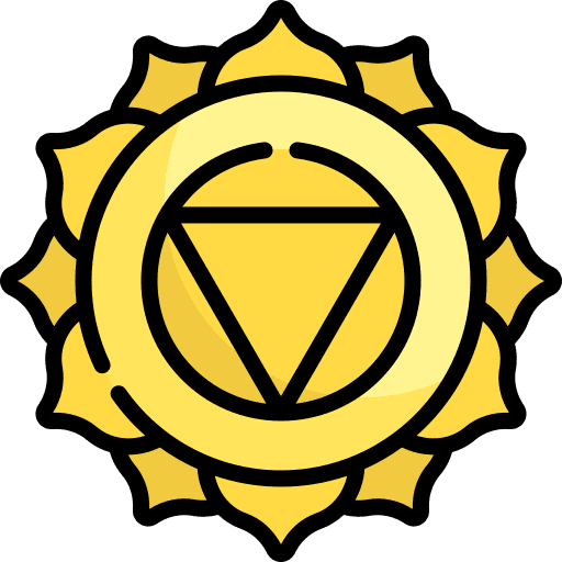 Manipura meditation flower petals icon Manipura meditation flower petals icon