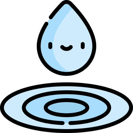 Water teardrop splash water icon