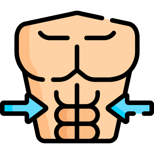 Abs body part abs sports and competition icon