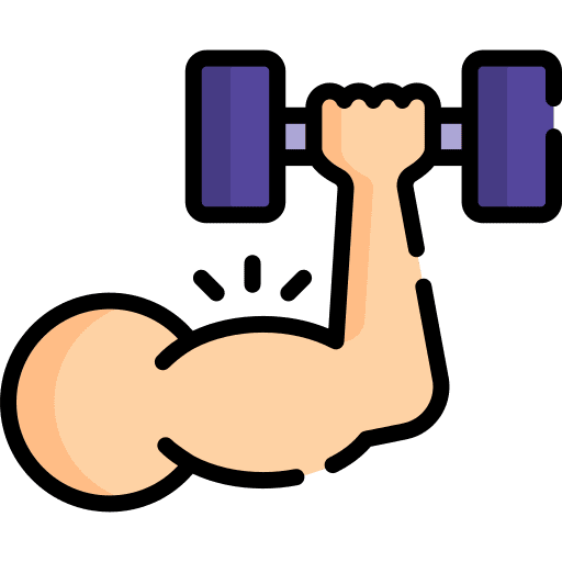 Arm muscle gym arm muscle strong icon