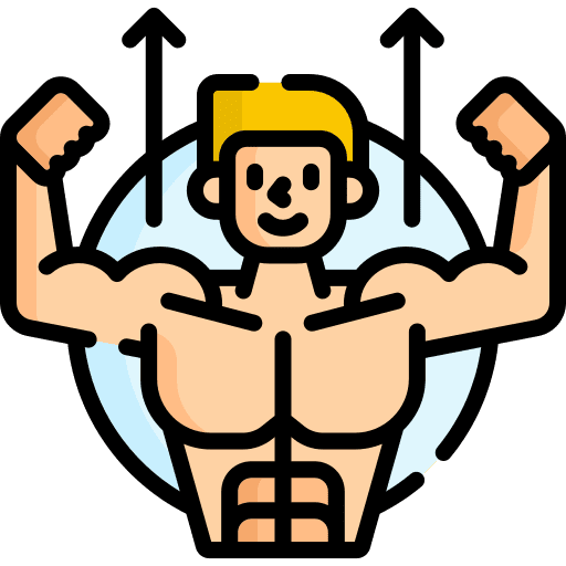 Muscle activity strong sports and competition icon