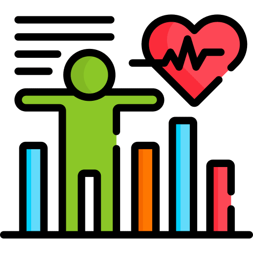 Performance sports and competition physical heart icon Performance sports and competition physical heart icon