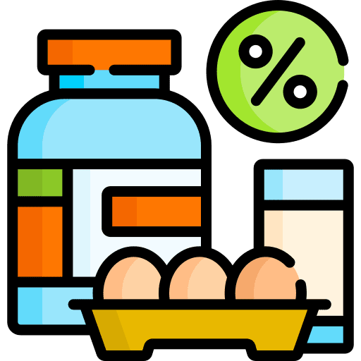 Protein protein shake percentage food and restaurant icon Protein protein shake percentage food and restaurant icon