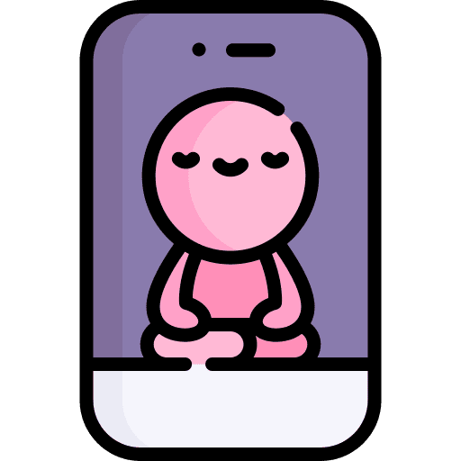 Smartphone app wellness health care icon Smartphone app wellness health care icon