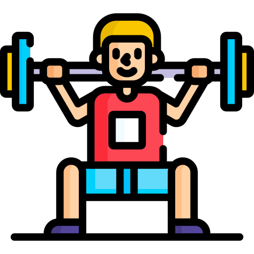 Weight lifting training people workout icon Weight lifting training people workout icon