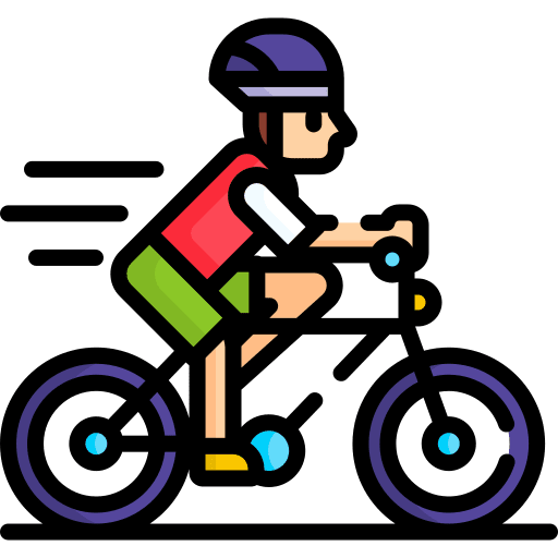 Cycling training man people icon Cycling training man people icon