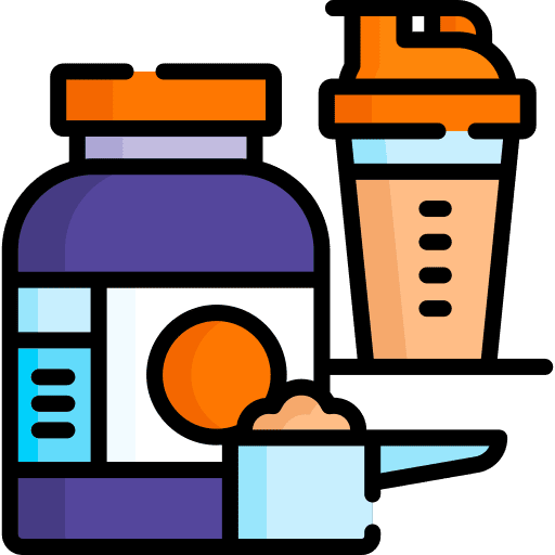 Protein powder workout protein shake fitness icon Protein powder workout protein shake fitness icon