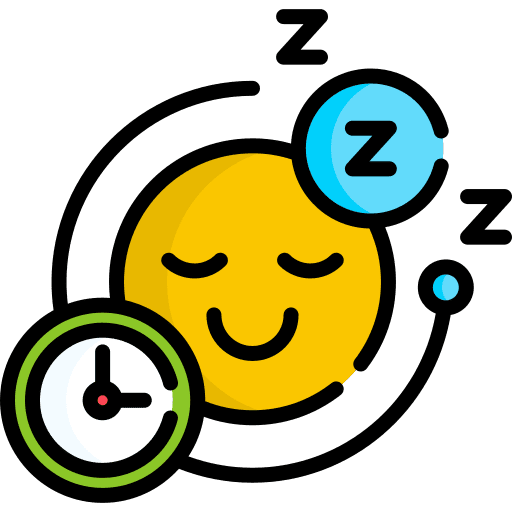 Sleep clock relax wellness icon Sleep clock relax wellness icon