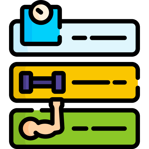 Workout gym sports and competition goal icon Workout gym sports and competition goal icon