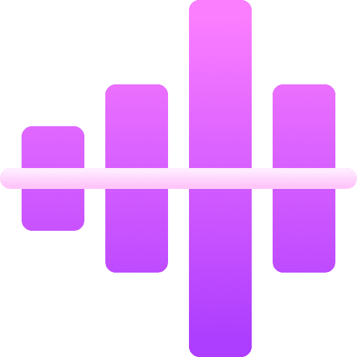 Audio waves signal analog curve icon