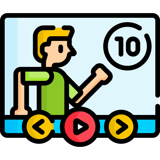 Tutorial training video sports and competition icon Tutorial training video sports and competition icon