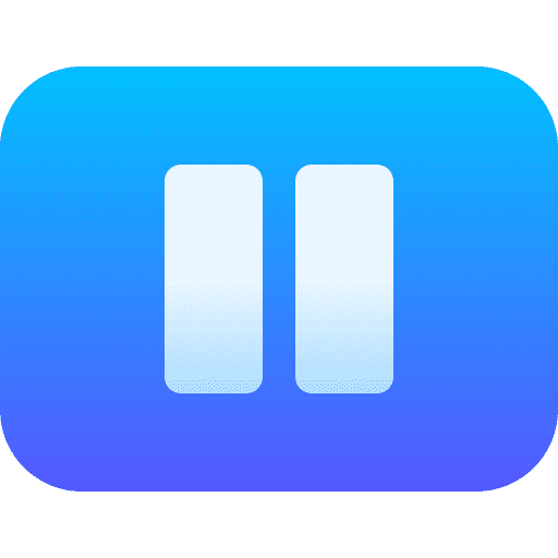 Pause rounded button controls icon Pause rounded button controls icon