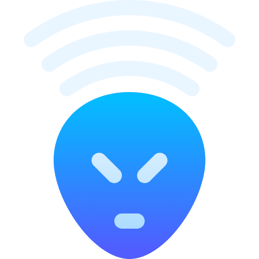 Podcast alien communications waves icon Podcast alien communications waves icon