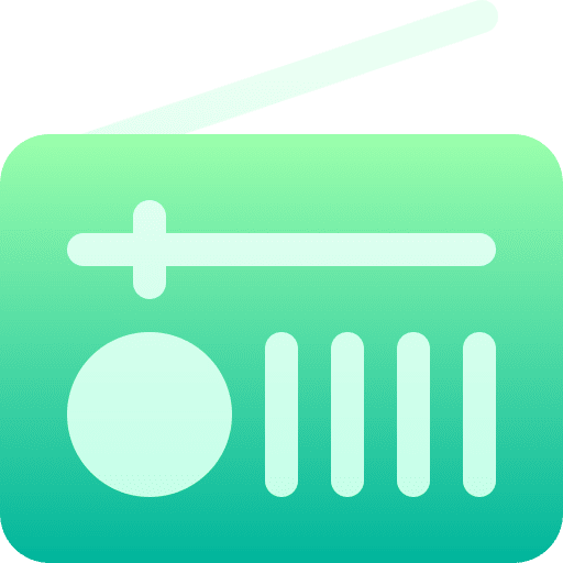 Radio transistor communications radio antenna icon Radio transistor communications radio antenna icon