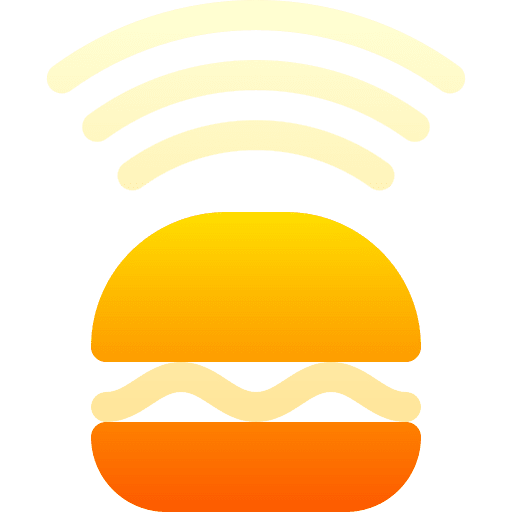 Podcast wifi waves burger icon Podcast wifi waves burger icon