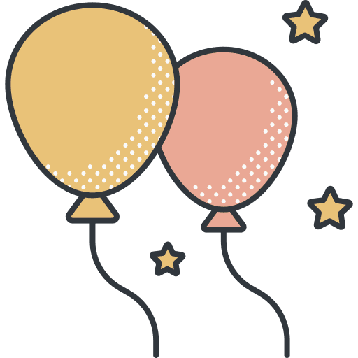 Balloons balloons entertainment decoration icon Balloons balloons entertainment decoration icon