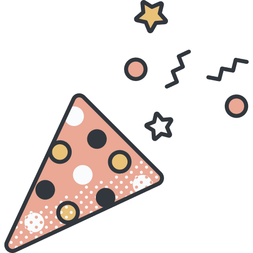 Confetti party confetti fun icon