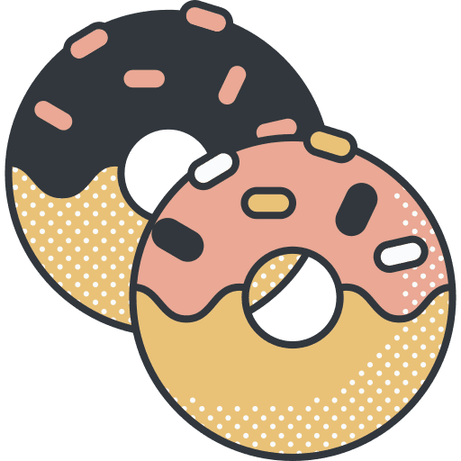 Doughnut box donut sweet icon