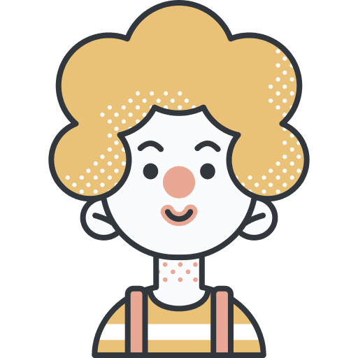 Clown birthday avatar occupation icon Clown birthday avatar occupation icon